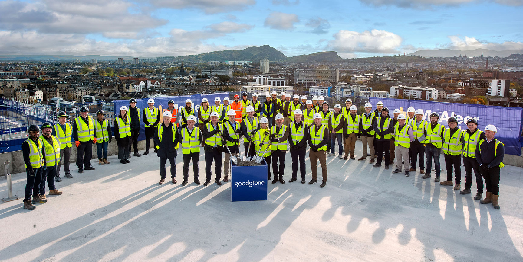 Goodstone Living and McAleer & Rushe top out at Edinburgh build-to-rent project